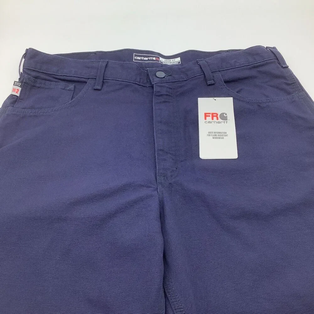 Carhartt FR Flame Resistant Mens Loose Fit Canvas Utility Pants Size 36 x 30 NWT